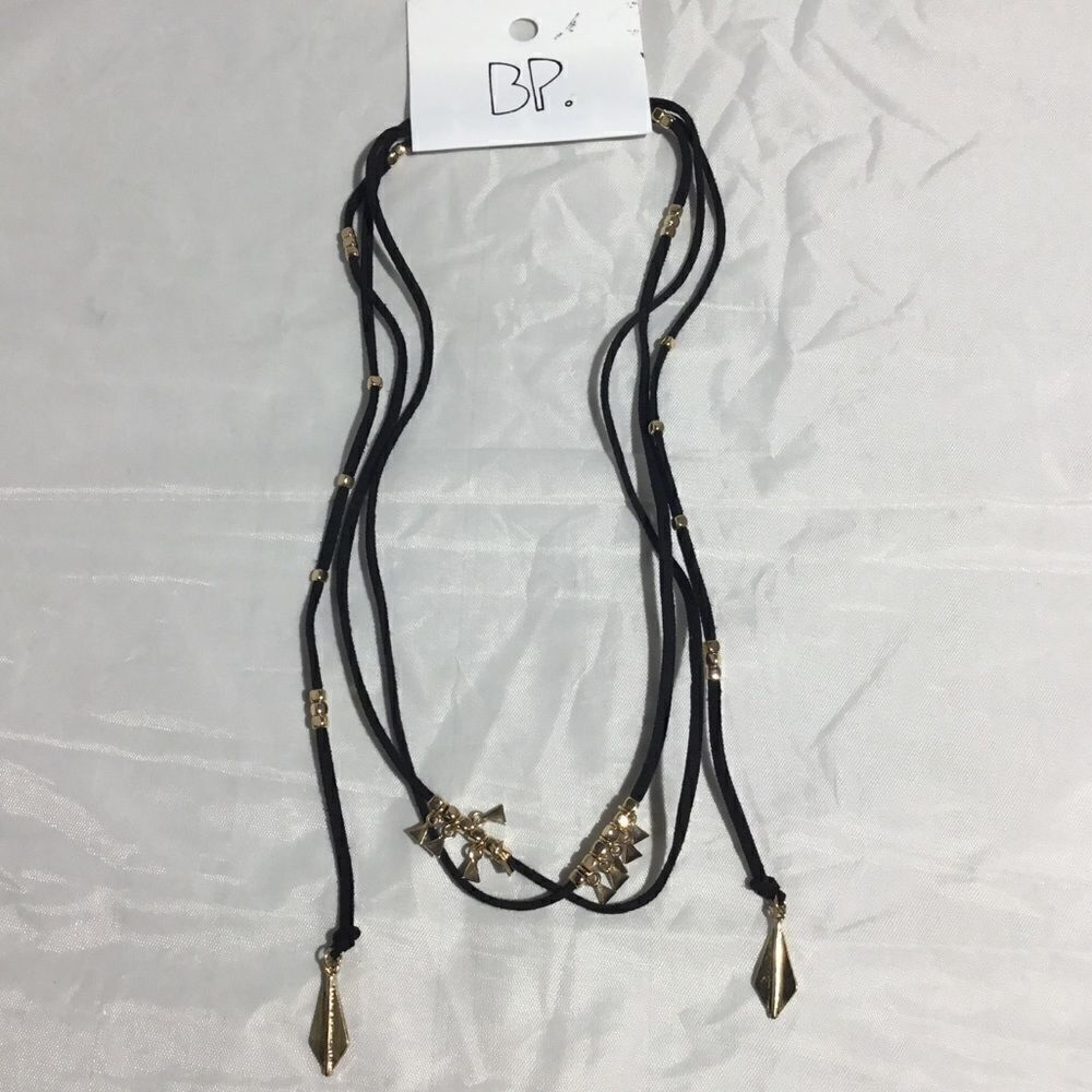 BP. Faux Suede Beaded Wrap Necklace (E2) - Picture 2 of 4